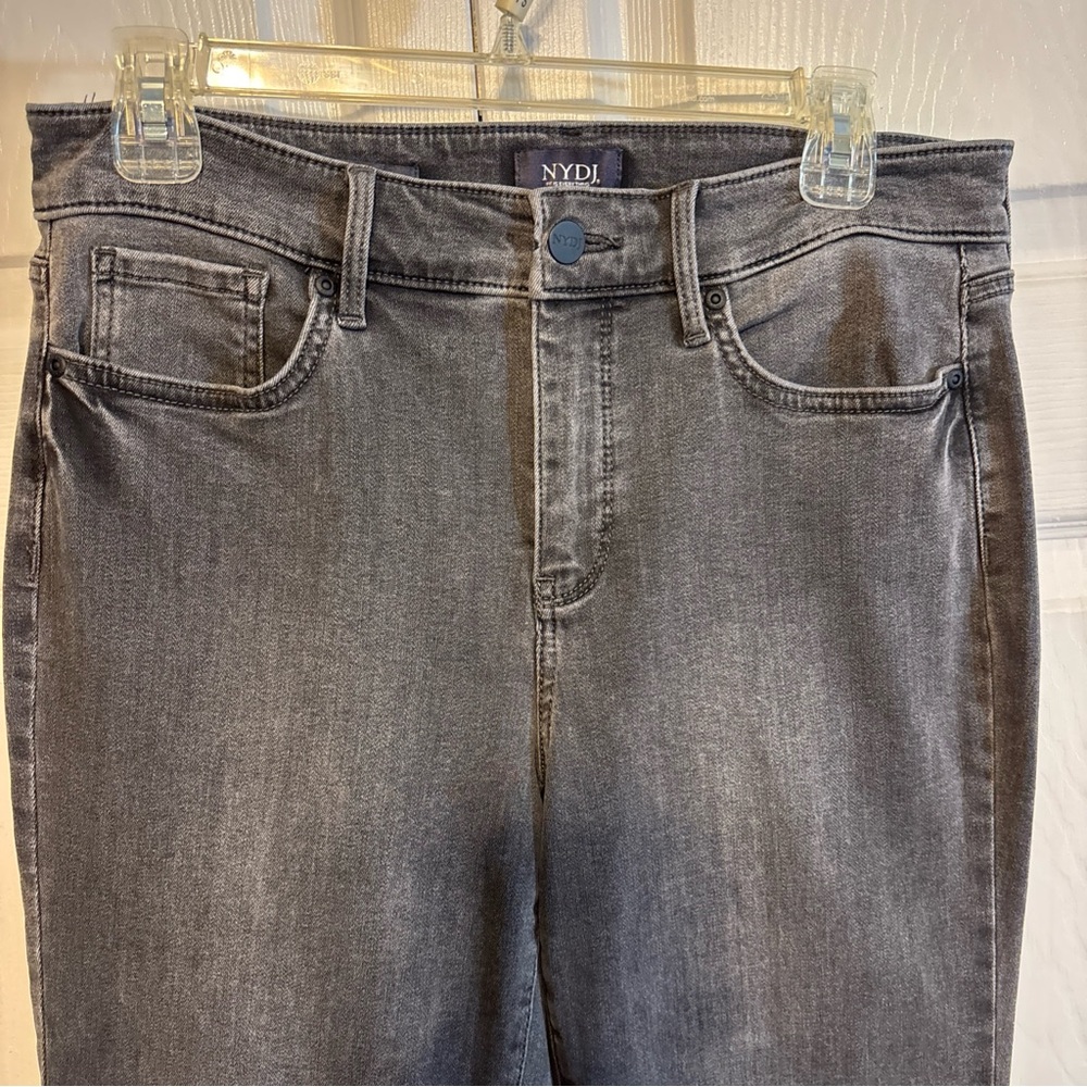 NYDJ Jeans Women's Size 10 Marilyn Straight Lift x Tuck Sure Stretch Black - Picture 2 of 9